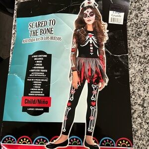 Girls Large Day of the Dead costume